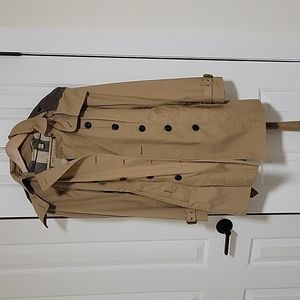 Burberry trench coat with hood